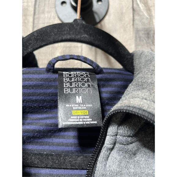 Burton Dry Ride Ho Chi Minh Vest Women's Gray Hooded Full Zip Pockets - Picture 9 of 10